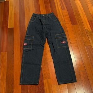 Dark Blue Cargo Jeans